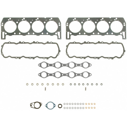 Fel-Pro Ford F-350 PermaTorque engine cylinder head gasket set showing multiple gasket components for engine sealing
