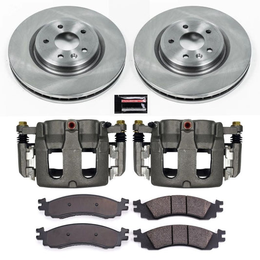PowerStop OE brake calipers for 2010 Ford Taurus front Autospecialty kit with included calipers, ready for installation.
