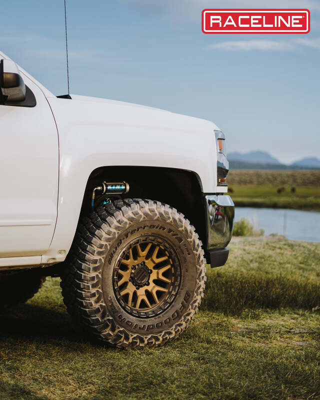 Bronze Raceline 953BZ Krank 20x9-inch cast wheel with 8x165.1 bolt pattern and 0mm offset, featuring a 125.2mm bore.