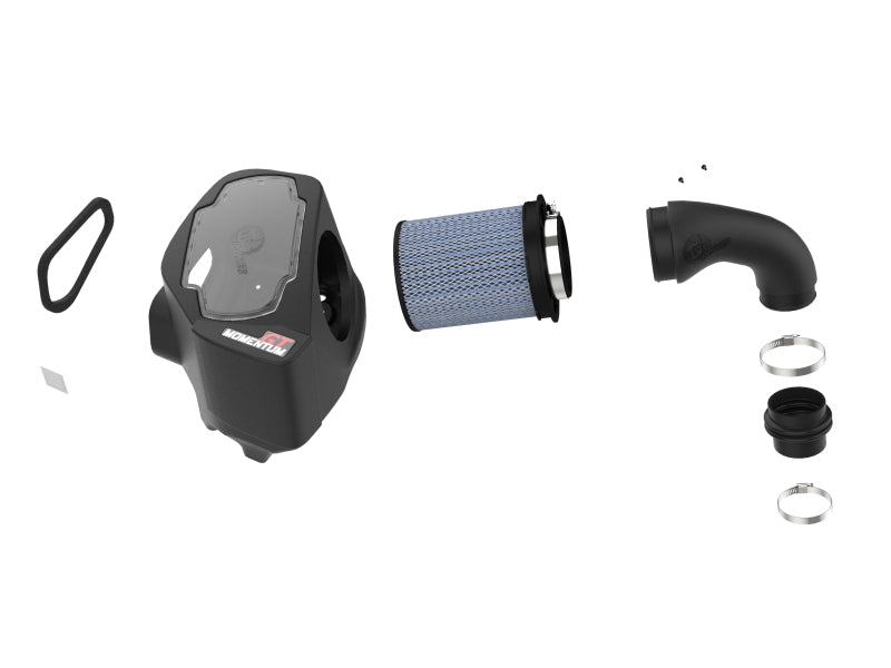 aFe Momentum GT Pro 5R cold air intake system installed in a 2024-2025 Toyota Land Cruiser J250 L4-2.4L engine, showing the intake components