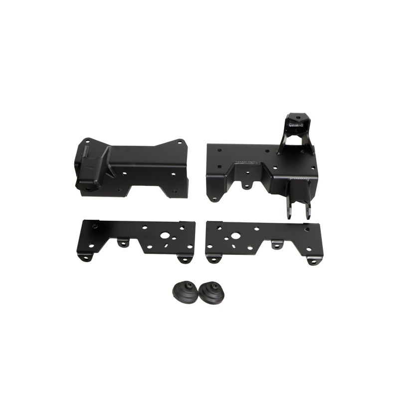 Ridetech 2015+ Ford F-150 4-link frame rail bracket kit with notch for shock mounts