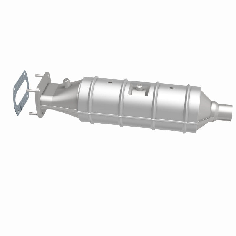 MagnaFlow catalytic converter for 1987-1995 Ford trucks, 5.8/7.5L engine, direct fit emissions part, metallic with mounting brackets