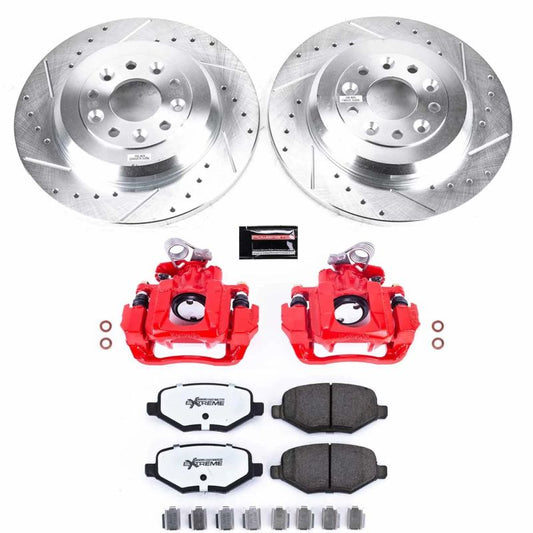 PowerStop Rear Z36 Brake Kit with calipers for 2009 Ford Flex, designed for truck and towing performance.