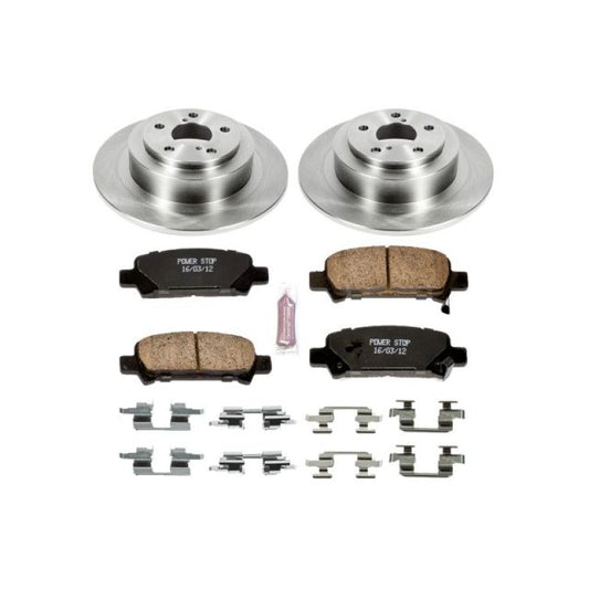 PowerStop OE rear brake kit for 2003-2006 Subaru Baja, including brake rotors and pads for reliable stopping power.