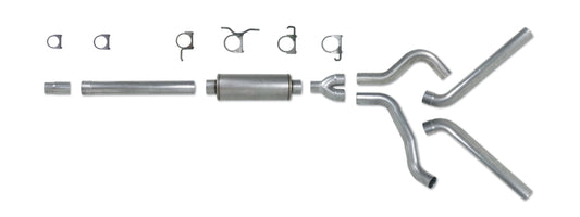 Diamond Eye Performance Catback exhaust kit for 94-97 Ford 7.3L F250/F350 PowerStroke, dual stainless steel pipes system.