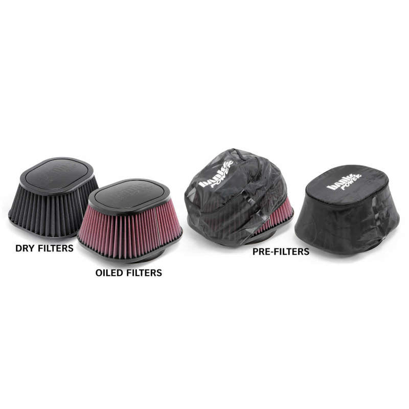 Banks Power Chevy 6.6L LLY/LBZ Ram-Air Intake System with dry filter, short ram air intake showing the sleek aluminum construction.