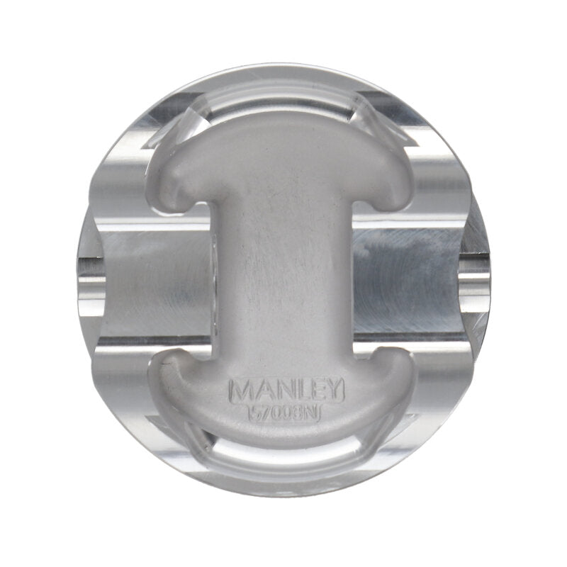 Manley Performance forged single piston for Ford 5.0L Coyote V8 engine, featuring a 3.662-inch bore and 1.165-inch compression height