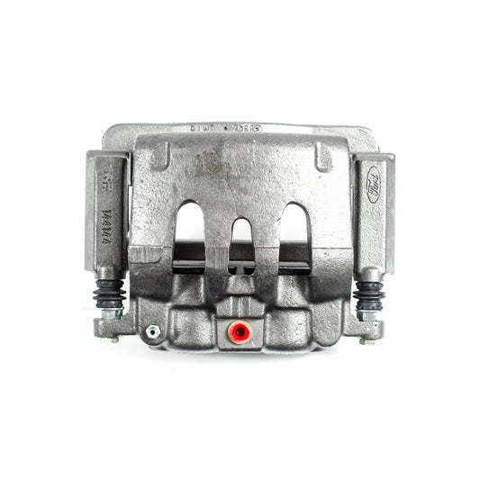 PowerStop rear right OE brake caliper with bracket for 2005-2007 Ford F-250 Super Duty truck, showing detailed view of caliper assembly.