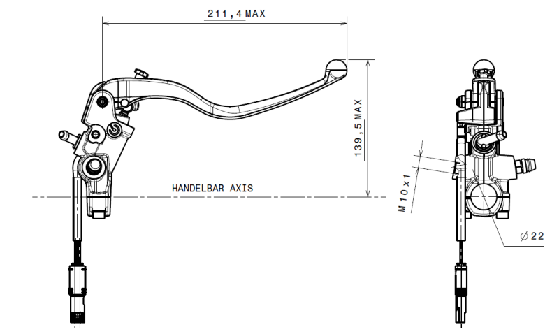 Brembo Prime Brake Master Cylinder