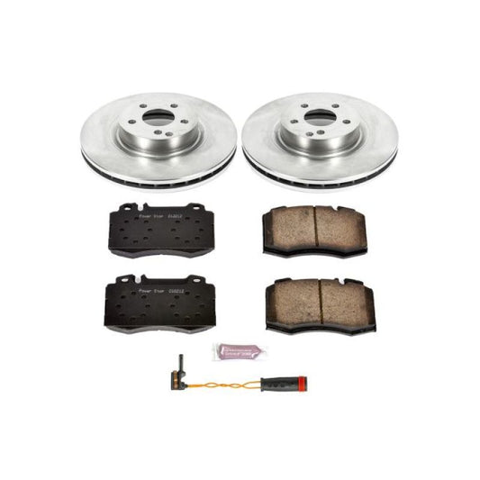PowerStop OE brake kit for 2006 Mercedes-Benz CLS500 front, includes brake rotors and pads, automotive brake repair parts
