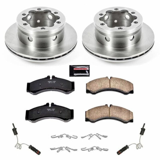 PowerStop OE rear brake kit for Dodge Sprinter 3500 2003-2006, featuring brake rotors and pads in a durable automotive package.