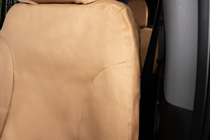 Covercraft Hyundai Sonata second row seat covers in polycotton fabric, custom-fit for 2021-2026 model, showing the seat and cover details.