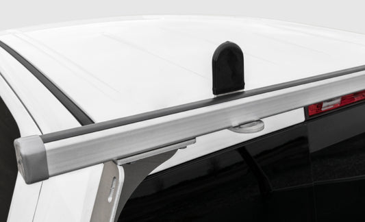 Access ADARAC 09-26 Ram 1500 ladder truck rack in black mounted on 6ft 4in bed without RamBox, made of aluminum series.