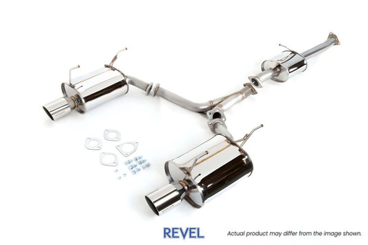 Revel Honda S2000 Medallion Street Plus Cat-Back Exhaust system installed on a 2000-2005 model, showcasing the polished exhaust tips.