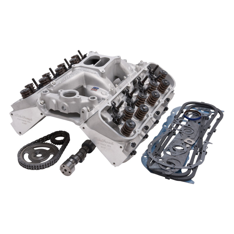 Edelbrock Power Package Top End Kit RPM Series Chevrolet Big Block V8 heads for 85 and earlier Mark IV 396-454Ci engines
