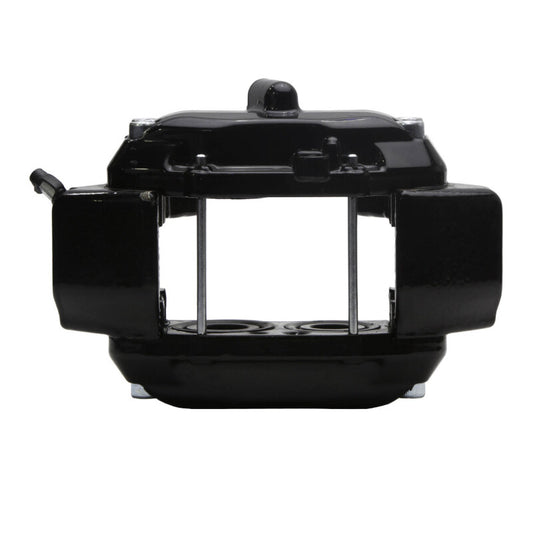 Black powder coated DFC OE front brake caliper for Mercedes-Benz S500 model, showcasing the high-quality automotive part.