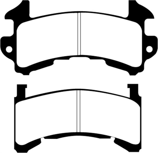 EBC Redstuff rear brake pads for 79-85 Buick Riviera 3.8 Turbo, performance brake pads for enhanced stopping power.