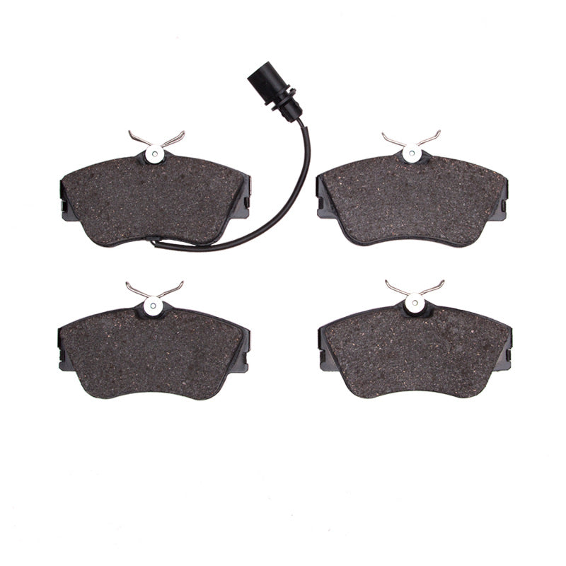 Volkswagen Eurovan R1 Concepts OE semi-metallic front brake pads showing smooth, black brake pad surface with metal backing plate.