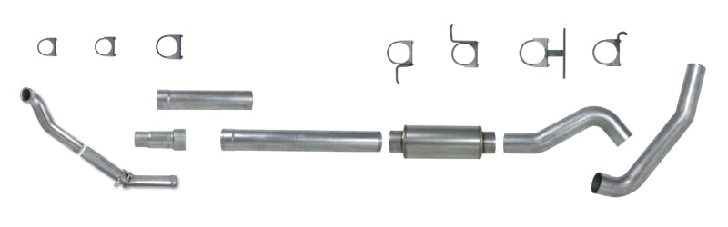 Diamond Eye Performance Turbo Back exhaust system for 1994-1997 Ford 7.3L PowerStroke F250/F350 trucks, with polished stainless steel finish.