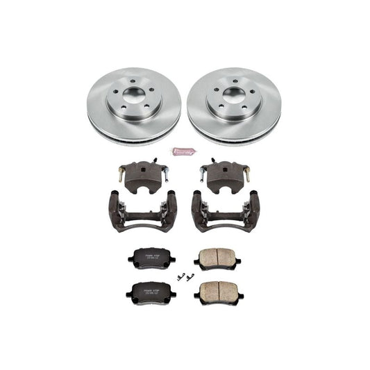 PowerStop OE front brake kit with calipers for 2006-2007 Chevrolet HHR, includes brake rotors and calipers