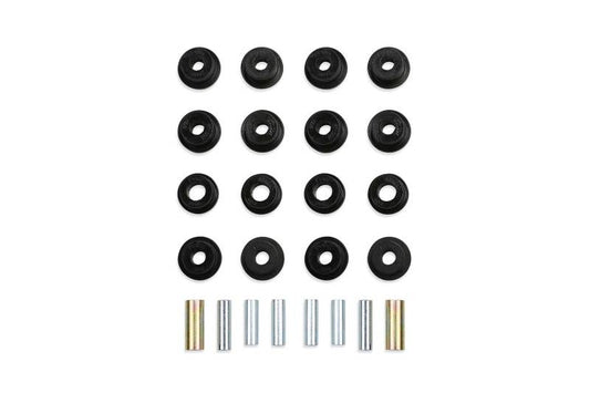 Fabtech Link Arm Bushing Kit FTS3420 showing bushings and metal components for Jeep suspension upgrade