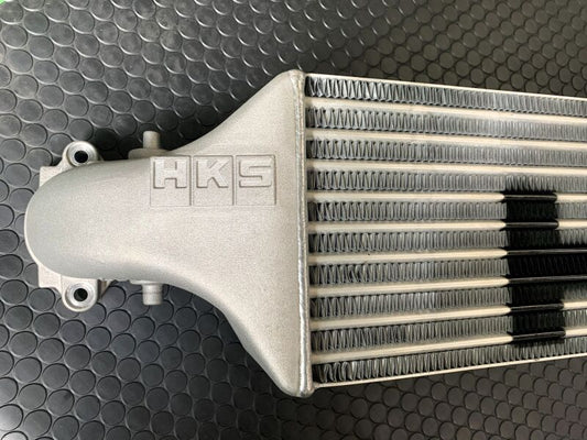 HKS Civic Type R FL5 intercooler kit with aluminum core and piping, designed for improved engine cooling and performance.
