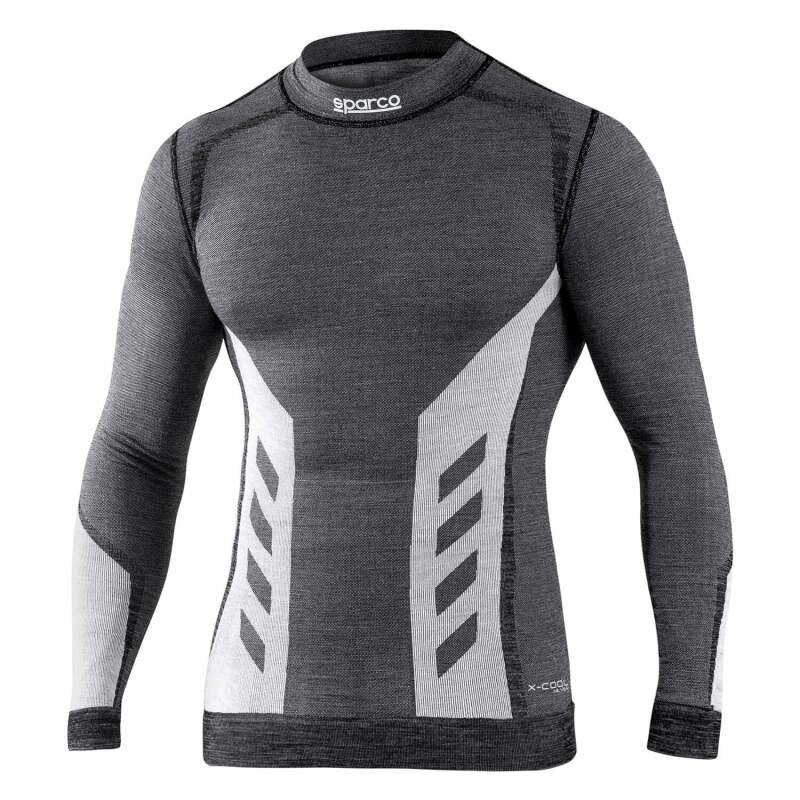 Grey SPARCO RW10 undershirt in large/XL size, made of comfortable fabric, shown laid flat for a clear view of the shirt.