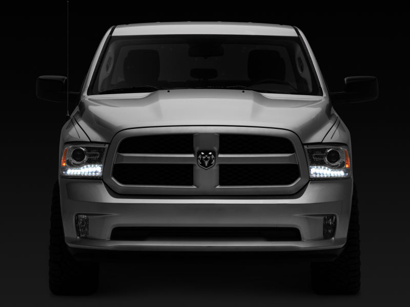 Raxiom 09-18 Dodge RAM 1500 LED Halo Headlights w/ Switchback Turn Signals- Chrome Hsng (Clear Lens)