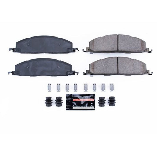 PowerStop Z23 Evolution Sport brake pads with hardware for rear of 2009-2010 Dodge Ram 2500, performance brake components