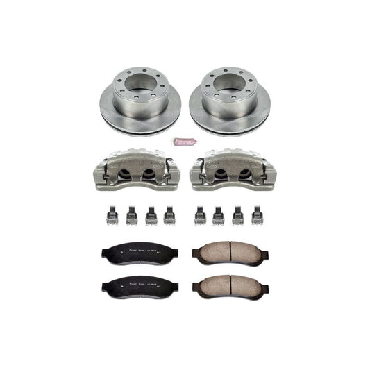PowerStop rear OE brake calipers for Ford F-350 Super Duty 2005-2007, part of Autospecialty brake caliper kit.