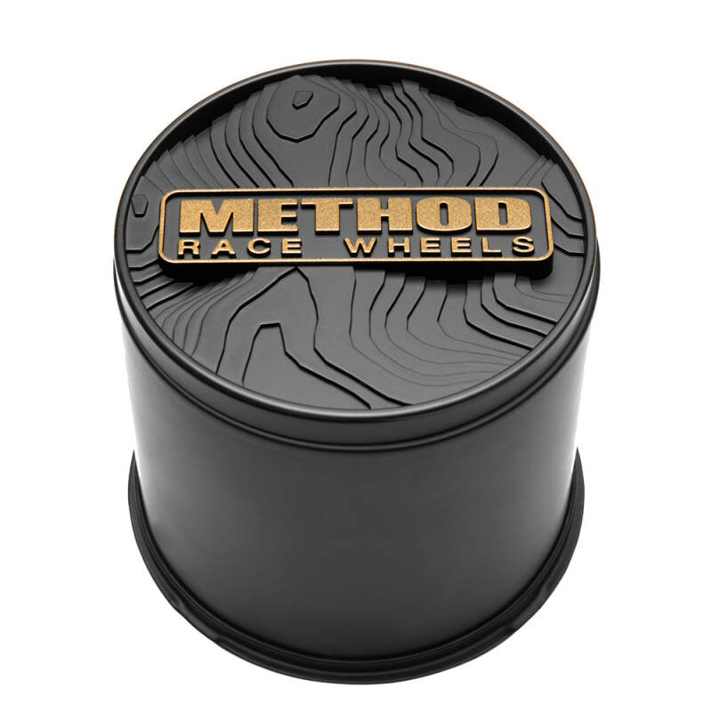 Bronze Method Race Wheels Top Push Through Center Cap, 130mm, for wheel centers with a clean, sleek design.