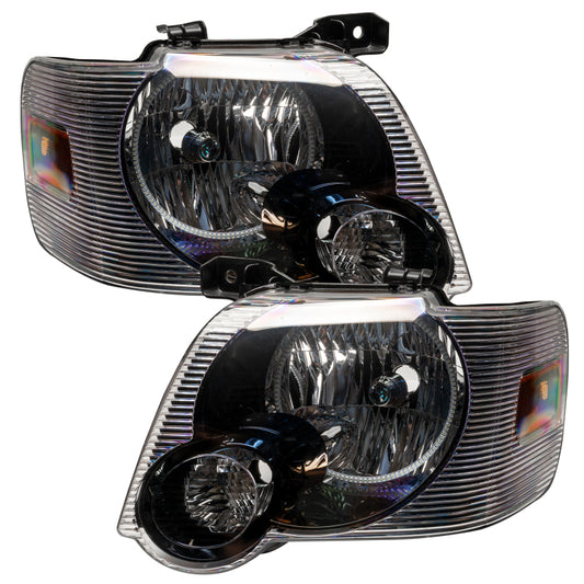 Oracle white headlights for Ford Explorer Sport Trac 2008-2010, SMD LED headlight assembly with modern lighting design.