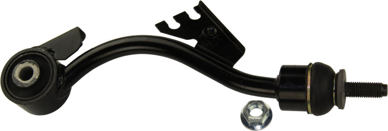 Moog front left sway bar endlink for Mercedes-Benz E350 2006-2009, showing the metal component with rubber bushings.