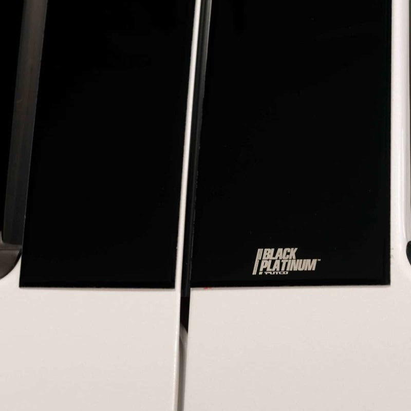 Putco black platinum pillar posts for 2020 RAM HD 2500/3500 quad and crew cab trucks, set of four exterior trim pieces.