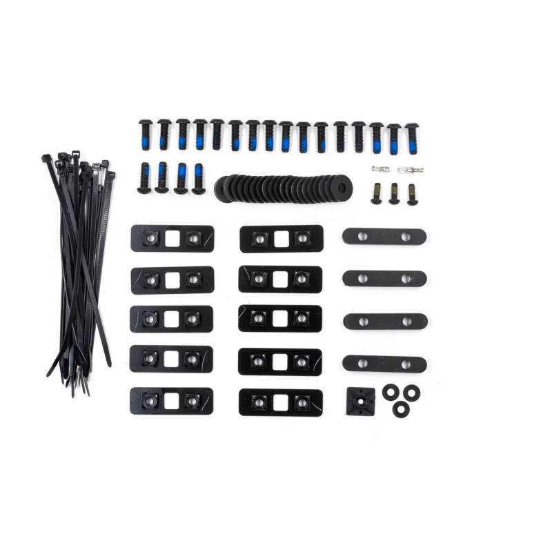 ARB Ascent Canopy Fitting Kit for 2019-Up Toyota Tacoma bed caps, showing the metal fitting components and installation hardware.