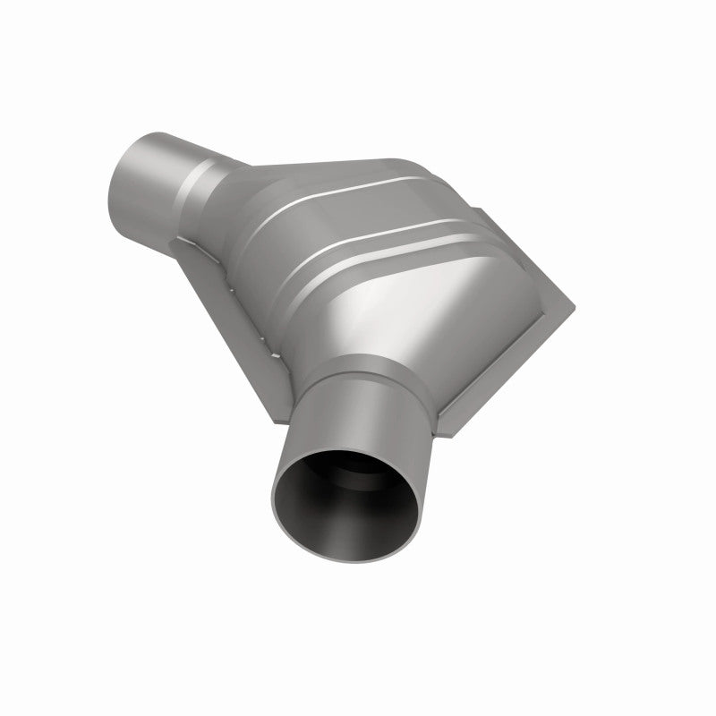 MagnaFlow Universal Catalytic Converter 2.25 inch Angled O/O PC2 Front
