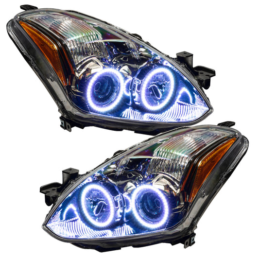 Oracle Nissan Altima Coupe SMD Headlights in white, featuring sleek design and bright illumination for 2010-2012 models.