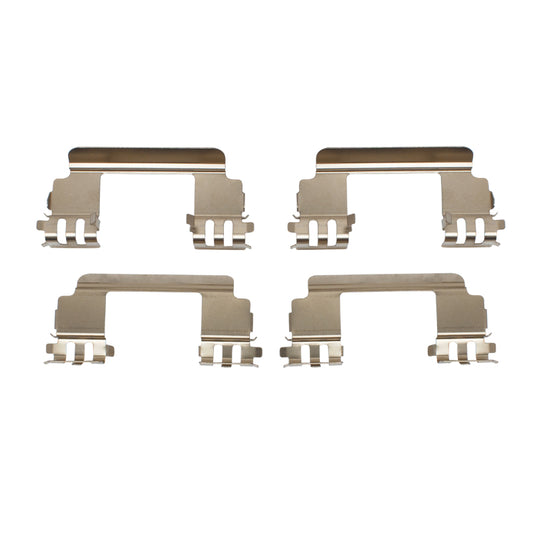 DFC Cadillac STS front brake hardware kit with premium components, includes various clips and springs for brake assembly.