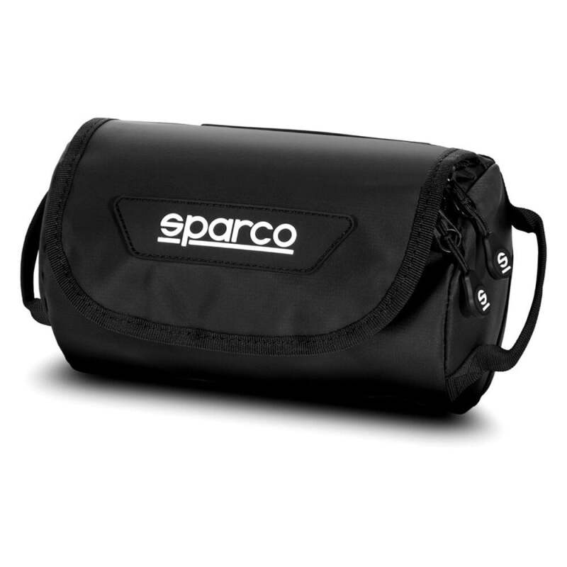 Black Sparco Dakar Mini Bag in luggage and travel category, featuring compact design with durable handles and zipper closure.