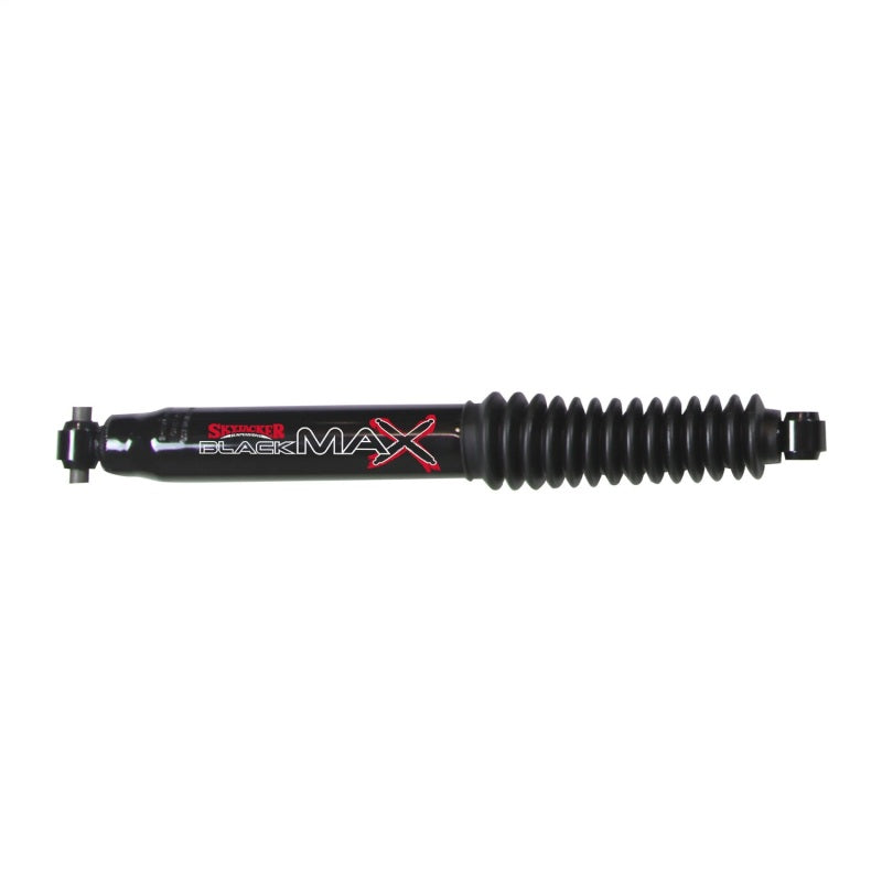 Skyjacker Jeep Wrangler JL 2018+ black front shock absorber with black boot, designed for 2-2.5 inch lift suspension.