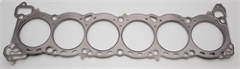 Cometic Nissan RB-26 6-cylinder MLS head gasket with 88mm bore and .030 inch thickness, designed for high-performance engine sealing.