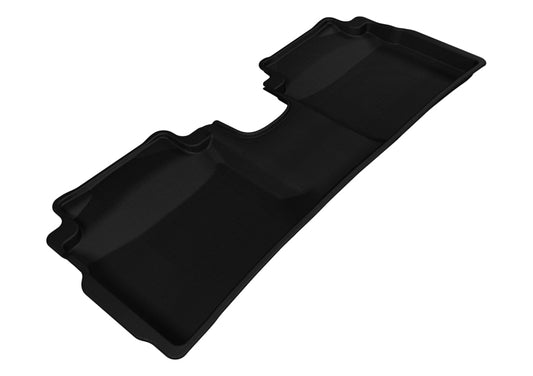 Black 3D MAXpider rubber floor mats for the 2014-2018 Kia Forte Kagu second row, providing durable all-weather protection.