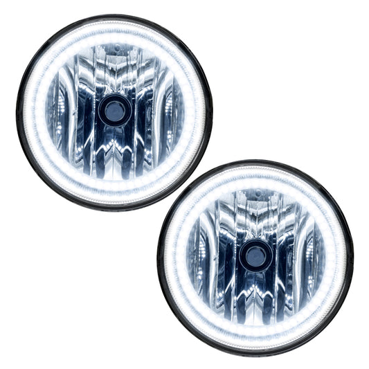 Oracle Toyota Tacoma fog lights with white SMD LED bulbs, designed for models 2005-2011, clear lens and durable housing.