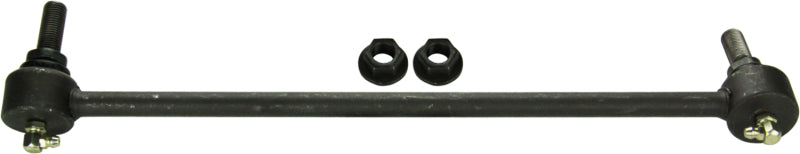 Moog BMW X5 2000-2006 front right sway bar endlink kit showing metal links and mounting hardware.