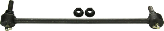 Moog BMW X5 2000-2006 front right sway bar endlink kit showing metal links and mounting hardware.