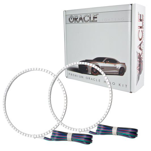 Oracle Lighting Ford Mustang 2010-2012 LED Fog Halo Kit with colorSHIFT for GT grille fog lights, enhancing visibility and style