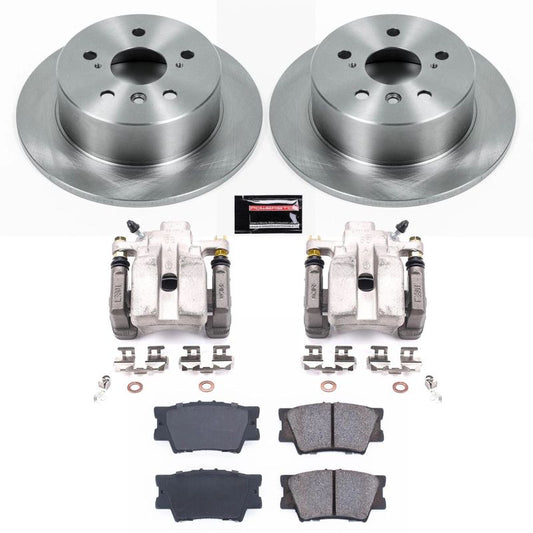 PowerStop rear brake kit with calipers for 2013-2018 Lexus ES300h, OE-style brake components for reliable stopping power