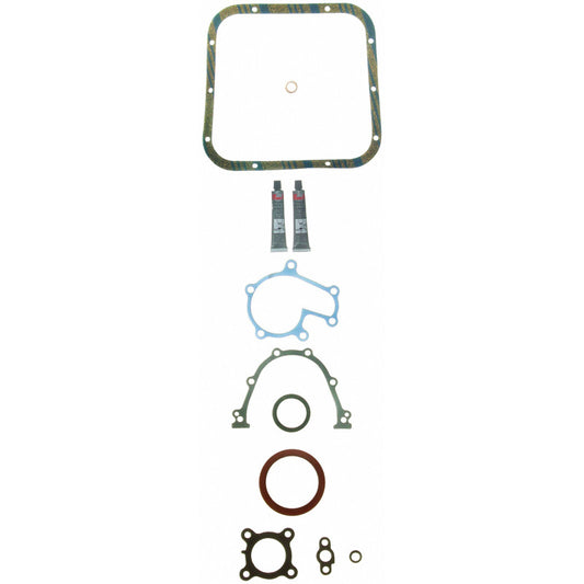 Fel-Pro Nissan Altima CS 9942 engine conversion gasket set with various gaskets laid out on a surface.