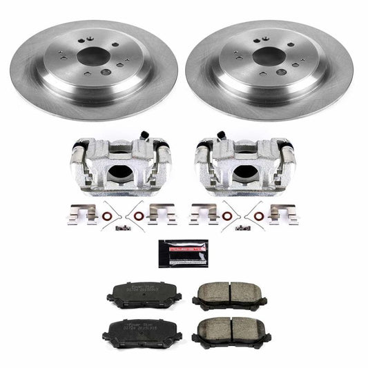 PowerStop rear brake kit with calipers for 2014-2016 Acura MDX, OE-style brake components for reliable stopping power.