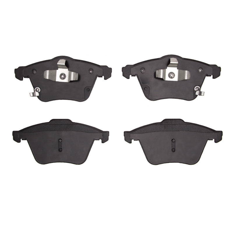 R1 Concepts Mazda 6 2006-2007 front ceramic brake pads, OE type, shown in a close-up of the brake pad surface.